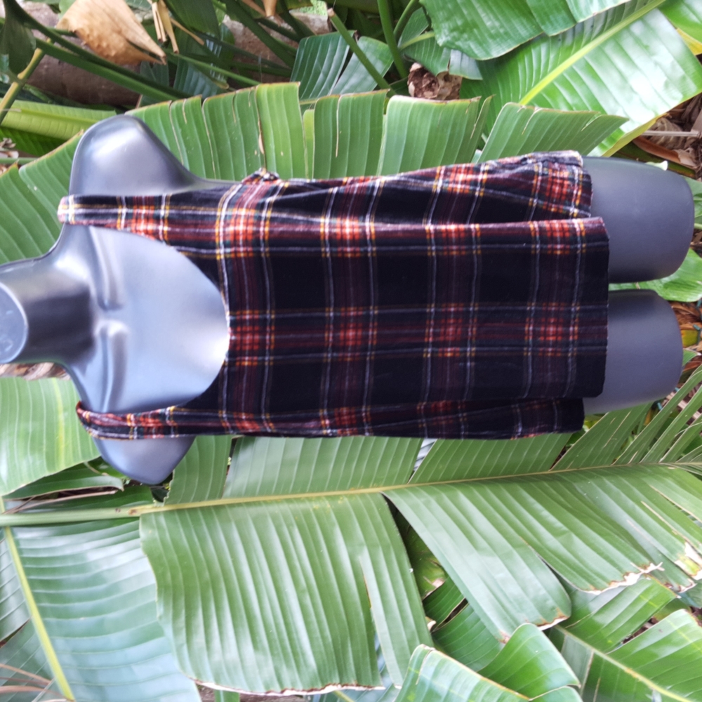 - J crew velvet plaid velvet tank top